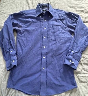 Izod Button Up Shirt Men's Blue Long Sleeve Slim Fit 15-32/33 - Image 1 of 4