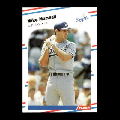 Mike Marshall 1988 Fleer Los Angeles Dodgers #522 R326V 19 - Image 1 of 2