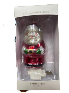 Glass Santa Holiday Night Light Christmas Trimsetter by Dillard's - Picture 1 of 1