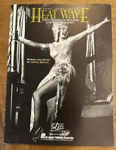 Heat Wave Sheet Music There's No Business Like Show Marilyn Monroe Irving Berlin - Picture 1 of 1
