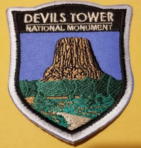 National Monument - Devils Tower Embroidered Patch approx 3x3.5" - Picture 1 of 2