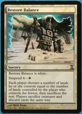 Restore Balance FOIL Time Spiral HEAVILY PLD White Rare CARD (182867) ABUGames