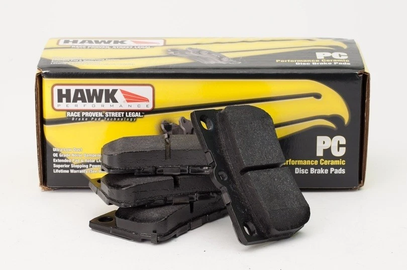 PASTILLAS DE FRENO DELANTERAS HAWK CERÁMICA STREET PARA SUBARU STI / MITSUBISHI EVO / CAMARO SS Foto 1 de 2