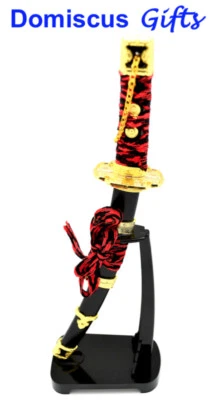 12" ¡NUEVO! SAMURAI Espada Daga Japonesa Coleccionable ABRIDOR DE CARTAS con Soporte  Foto 1 de 4