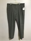 Enro Platinum Mens Pants Pleated W 42 X L 34 Non-Iron 100% Cotton Cuffs