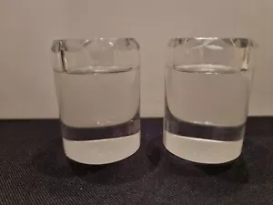 UN PAR DE VELAS DE VIDRIO DE PASSION & LIGHT - Imagen 1 de 3