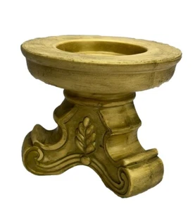 VTG A Dickson Design Japan Candleholder Ornate Ceramic Gold Color Rare - Picture 1 of 11