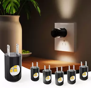 6 Pack LED Night Lights with Dusk to Dawn Sensor, 3000K Soft White, Plug in Wall - Picture 1 of 12