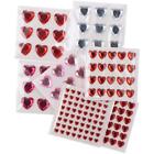 Red Pink Series Heart Stickers Flat-Back Crystal Sticker  Valentine's Day