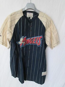 Vtg? MLB Genuine Merchandise by Mirage ANAHEIM ANGELS Baseball Jersey Men's XL - Picture 1 of 7