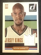 2014-15 Donruss Kevin Garnett Jersey Kings #16 Game Worn Jersey Card
