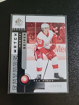 2021-22 Upper Deck SP Authentic Future Watch Retro Moritz Seider Rookie /900 - Image 1 of 2