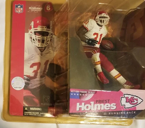 Priest Holmes Kansas City Chiefs McFarlane NFL Series 6 Action Figure Debut KC Cover