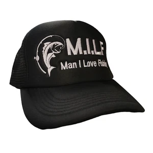MILF Man I Love Fishing - Funny Adult Cap - Quality Embroidered / Custom Colour - Picture 1 of 1
