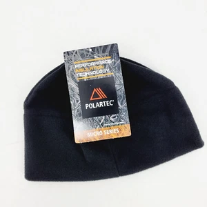 Polartec Micro Series Fleece Beanie Cap BLACK Made in USA No-Pill Military PT - Picture 1 of 3
