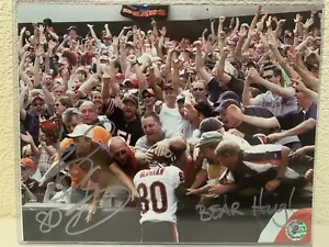 Bernard Berrian Signed Chicago Bears 8x10 Photo LOF - Picture 1 of 5