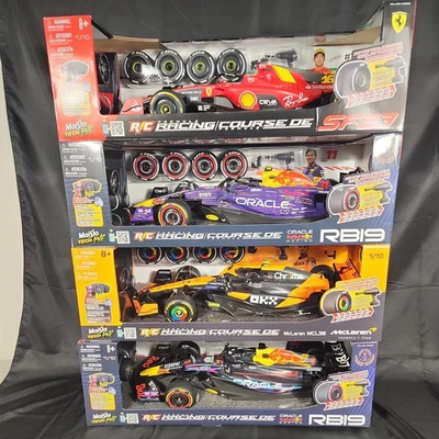 SET OF 4 MAISTO TECH 1:10 R/C FORMULA 1 RACING RB19 RED BULL FERRARI MCLAREN - Image 1 of 2