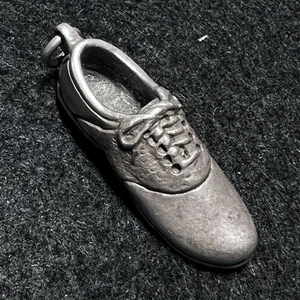 Tacchetto scarpa da golf vintage Beau argento sterling 925 charm per bracciale - Foto 1 di 7