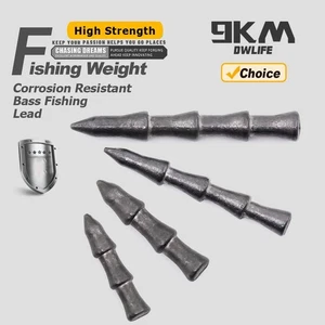 9KM Nail Weights for Plastic Worms Neko Rig Insert Sinkers for Bass Fishing - Picture 1 of 10