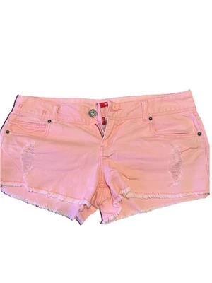 Pantalones Cortos Bongo Jean Rosa Envejecido Talla 11 Corte Tiro Bajo 3” Entrepierna 5 Bolsillos 29” Foto 1 de 4