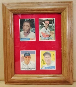 4 Topps B B. Sammelkarten, Mays, Brock, Reese, Gehrig - Bild 1 von 11