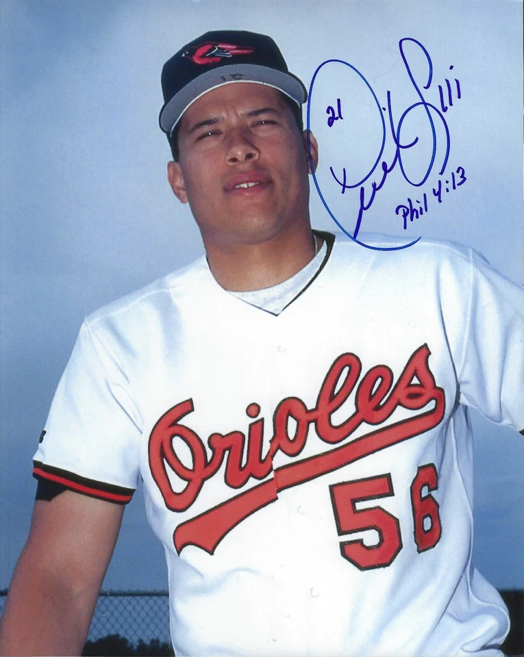 Autografiado 8x10 David Segui Baltimore Orioles 1ª Base 1990-93 2001-04 Foto 1 de 1