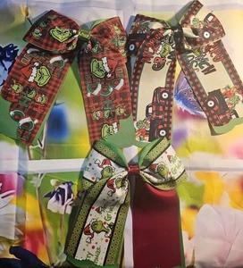 .NUOVO... fiocchi bambina fatti a mano per Natale - Foto 1 di 7