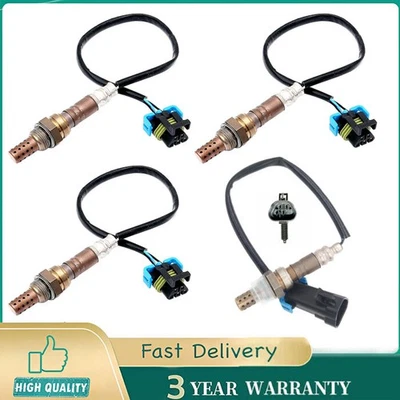 Sensor de oxígeno aguas arriba 4 piezas para Chevrolet Silverado GMC Sierra 1500 2500 3500 HD Foto 1 de 4