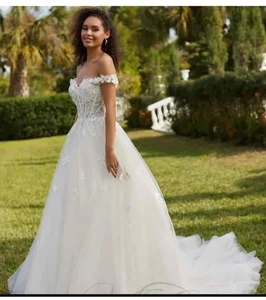 Wedding Dress - Ball Gown Art Couture AC1015 Size 14/16 - Picture 1 of 12