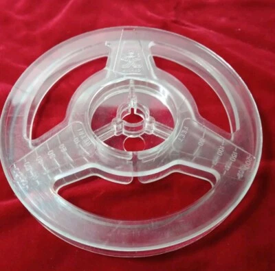 VINTAGE CINE REEL BOBINA  PROIETTORE GIOCATTOLO BRAL CINEBRAL PLASTICA 13 Cm - Immagine 1 di 2