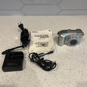 Nikon Coolpix 4800 ED Digital Camera With Manual Charger And NEW Battery WORKS - Picture 1 of 13