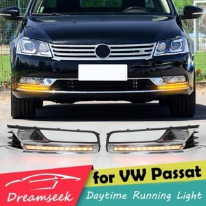 LED DRL Tagfahrlicht für VW Passat B7 2012 2013 2014 2015 2016 TFL mit Blinker - Bild 1 von 11