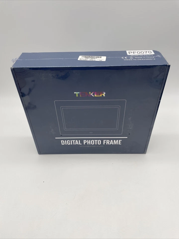 TENKER PF0070 HD Digital Photo Frame IPS LCD Screen with Remote Mod P07P3 - Image 1 of 4