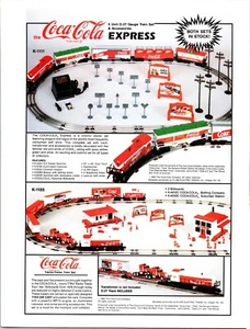 K-Line Electric Trains Vintage Print Ads Lot of 3 Engines & Boxcars Coca Cola - Bild 1 von 3