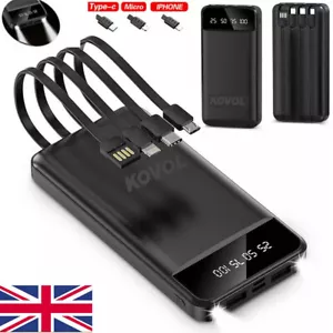 90000mAh Power Bank Portable Fast Charger Battery Pack USB for Mobile Phone UK - Picture 1 of 22