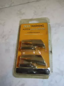 2009 NIB Bell Automotive 13063817 Brass Look Deer Warning Units - Picture 1 of 2