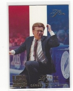 1994 FLAIR USA U.S.A. BASKETBALL PETE GILLEN #3 CO COACH - CAREER HIGHLIGHTS