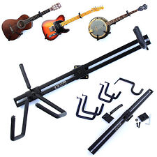 Horizontal Guitar Wall Hanger: Display Bracket Mount for Electric Acoustic Bass