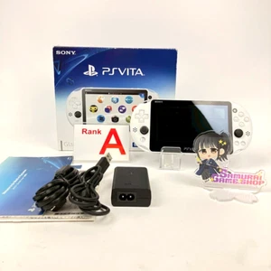 PS Vita PCH-2000 Glacier White Console A Rank Box Sony PlayStation 1Day Ship 720 - Picture 1 of 19