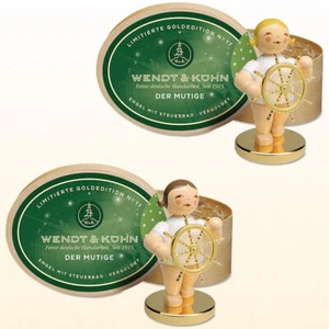Wendt & Kühn Limitierte Goldedition N°17 Der Mutige Engel mit Steuerrad neu 2024 - Bild 1 von 5