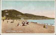 Killiney, Co Dublin - strand (beach) - Valenines Carbo postcard c.1930s