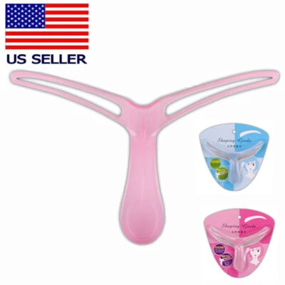 Plantilla de cejas profesional 2 piezas moldeadora hágalo usted mismo guía de maquillaje aseo reutilizable EE. UU. Foto 1 de 4