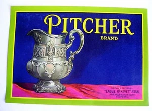 Caja de frutas marca jarra años 40 etiqueta Santa Paula - Imagen 1 de 1