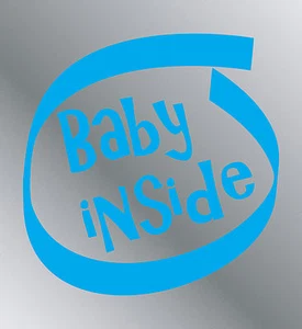 Vinyl Adhesive Sticker Baby Inside Decal Baby on Board Motorcycle Car Home - Picture 1 of 13