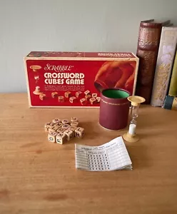 Vintage 1976 Retro Scrabble Brand Crossword Cubes Game Complete w/Game Pieces - Picture 1 of 11