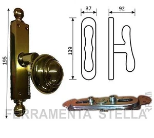 CREMONESE AURA IMPUGNATURA POMO FINESTRE BALCONI OTTONE ORO VALLI & COLOMBO - Foto 1 di 1