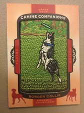 2018 UPPER DECK GOODWIN CHAMPIONS CANINE CHAMPIONS BORDER COLLIE CC198