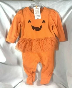 NEU MIT ETIKETT 6M CARTER'S JUST ONE YOU KÜRBISGESICHT SPITZE TUTU FUSS OUTFIT  - Bild 1 von 4