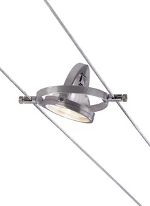 Tech Lighting 700KHELLO5, K Hello, 5.5" Wide Kable Lite Lamp, Satin Aluminum - Picture 1 of 2