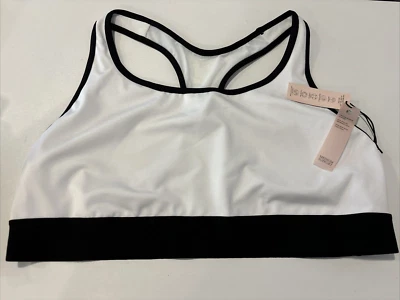 Victoria Secret Sports Bra Medium Support Racerback Unline White Size XL - Image 1 of 4